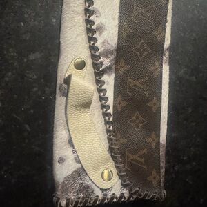 Louis Vuitton Brown and Cream Clutch